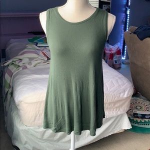 forest green tank top